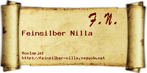 Feinsilber Nilla névjegykártya